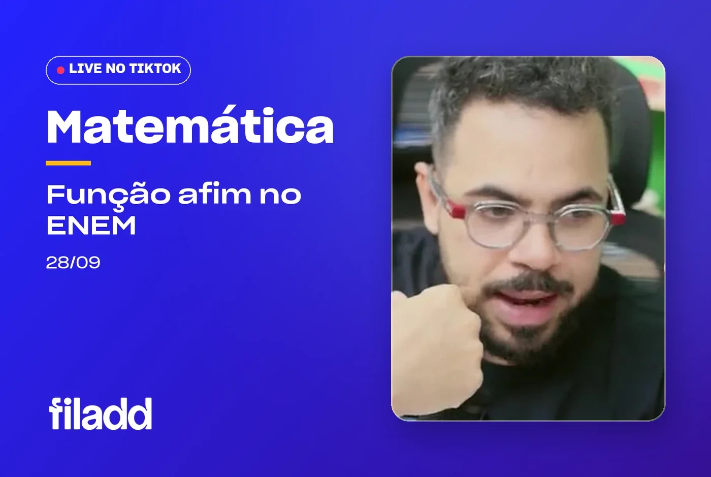 Live de Matemática no TikTok: Matemática no ENEM (28/09)