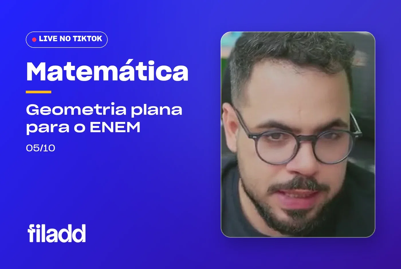 Live de Matemática no TikTok: geometria plana para o ENEM (05/10)